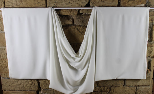 Shrugg Shawl - Cream Wedding Shawl - Heavy Crepe Fabric - One of a kind